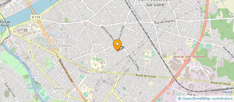 localisation de l'entreprise MONSIEUR CHRISTIAN BOUSSU à SAINT-SEBASTIEN-SUR-LOIRE