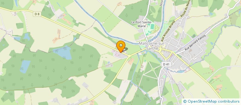 localisation de l'entreprise MONSIEUR CHRISTIAN BOUTTIER  MALICORNE-SUR-SARTHE