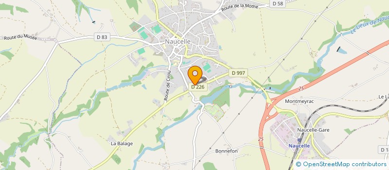 localisation de l'entreprise MONSIEUR CHRISTIAN BOUYSSI  NAUCELLE