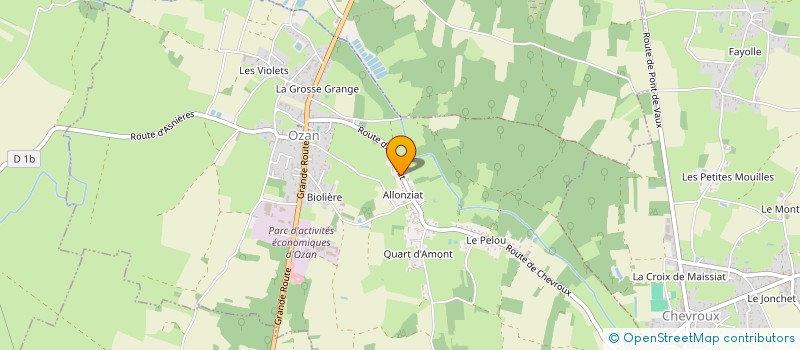 localisation de l'entreprise MONSIEUR CHRISTIAN BOYAT  OZAN