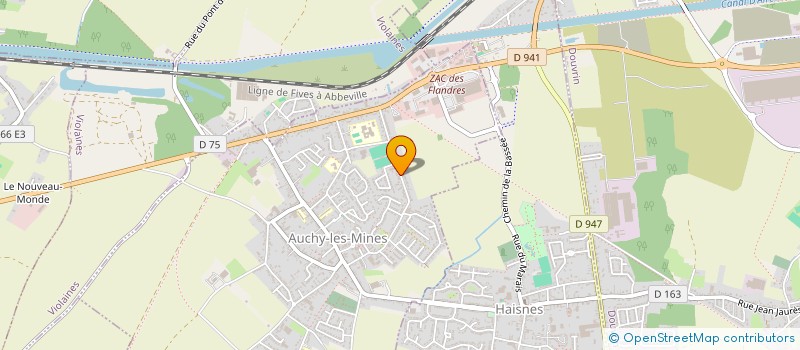 localisation de l'entreprise MONSIEUR CHRISTIAN BRACKMAN  AUCHY-LES-MINES