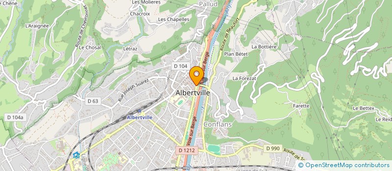 localisation de l'entreprise MONSIEUR CHRISTIAN BRACQ à ALBERTVILLE