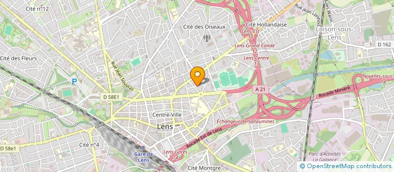 localisation de l'entreprise MONSIEUR CHRISTIAN BRACQUART  LENS