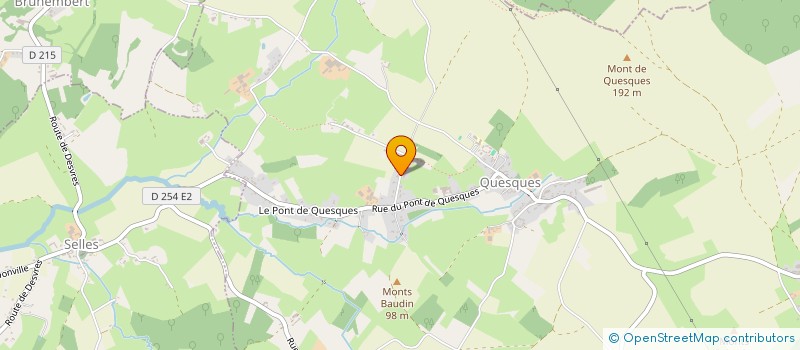 localisation de l'entreprise MONSIEUR CHRISTIAN BREBION  QUESQUES