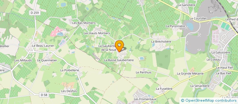 localisation de l'entreprise MONSIEUR CHRISTIAN BREGE  GORGES