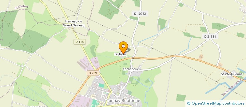 localisation de l'entreprise MONSIEUR CHRISTIAN BREGEAT à TONNAY-BOUTONNE