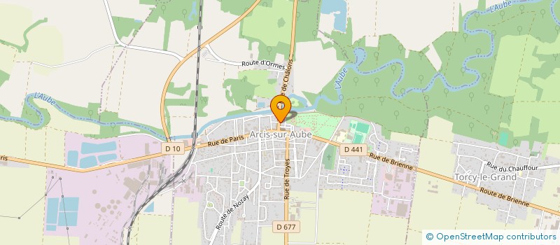 localisation de l'entreprise MONSIEUR CHRISTIAN BRELEST  ARCIS-SUR-AUBE