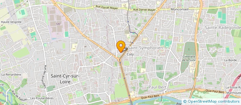 localisation de l'entreprise MONSIEUR CHRISTIAN BRETEAU  TOURS