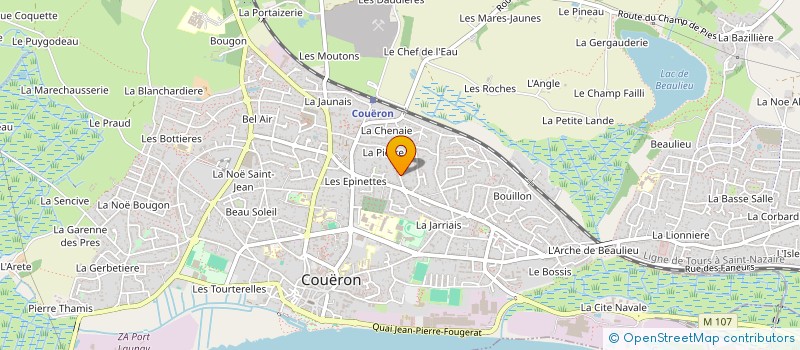 localisation de l'entreprise MONSIEUR CHRISTIAN BRETECHE à COUERON