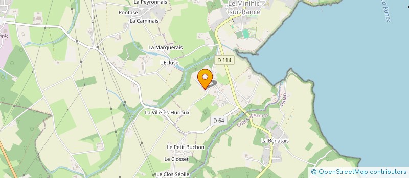 localisation de l'entreprise MONSIEUR CHRISTIAN BRETTE  LE MINIHIC-SUR-RANCE