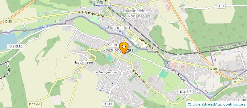 localisation de l'entreprise MONSIEUR CHRISTIAN BREUX à SAINT-LUBIN-DES-JONCHERETS