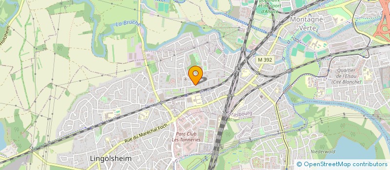 localisation de l'entreprise MONSIEUR CHRISTIAN BREYEL  LINGOLSHEIM