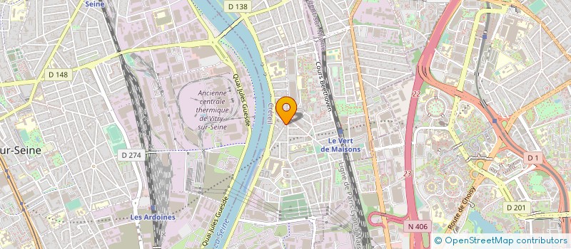 localisation de l'entreprise MONSIEUR CHRISTIAN BRIAND  ALFORTVILLE