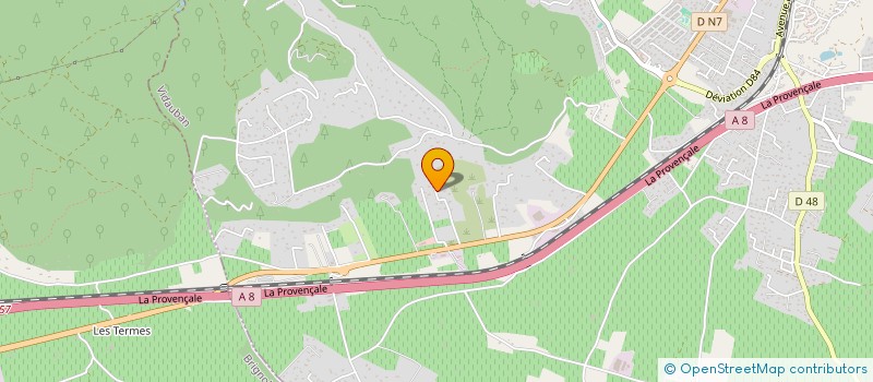 localisation de l'entreprise MONSIEUR CHRISTIAN BRIGLIA  VIDAUBAN