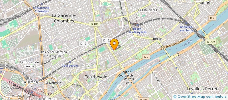 localisation de l'entreprise MONSIEUR CHRISTIAN BRIS  COURBEVOIE