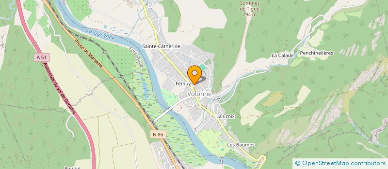 localisation de l'entreprise MONSIEUR CHRISTIAN BROCHET  VOLONNE