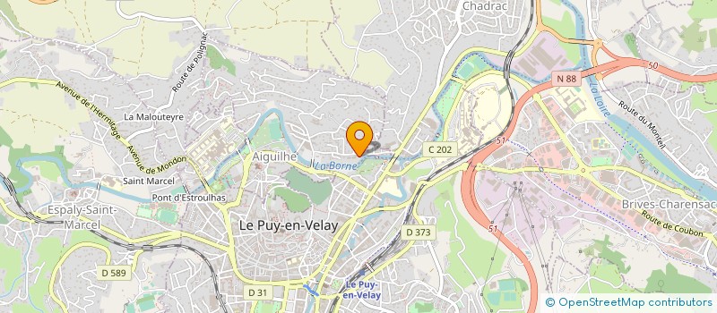 localisation de l'entreprise MONSIEUR CHRISTIAN BROCHOT  AIGUILHE