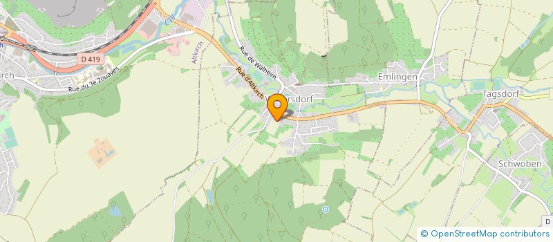 localisation de l'entreprise MONSIEUR CHRISTIAN BROGLE  WITTERSDORF