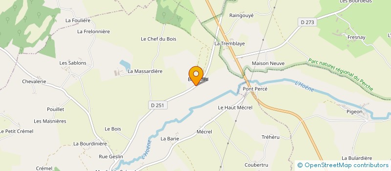 localisation de l'entreprise MONSIEUR CHRISTIAN BROSSE à BAZOCHES-SUR-HOENE