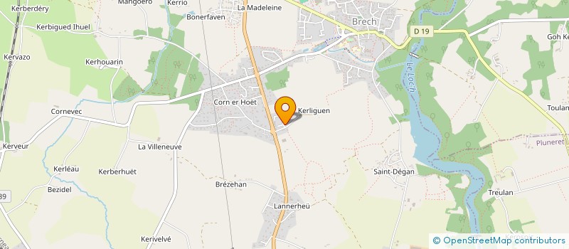 localisation de l'entreprise MONSIEUR CHRISTIAN BROSSEAU  BRECH