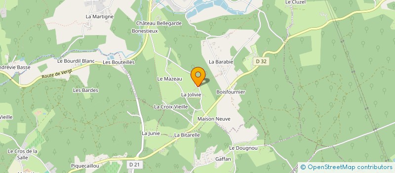 localisation de l'entreprise MONSIEUR CHRISTIAN BROUSSE  LAMONZIE-MONTASTRUC