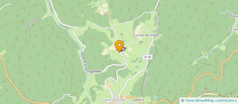 localisation de l'entreprise MONSIEUR CHRISTIAN BRUAS  SAINT-BONNET-LE-FROID