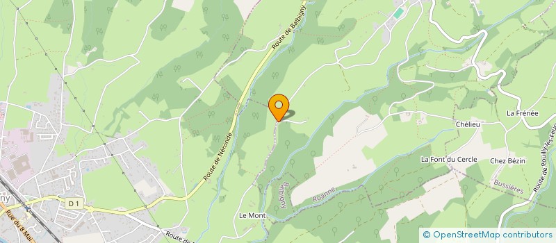 localisation de l'entreprise MONSIEUR CHRISTIAN BRUEL  BALBIGNY