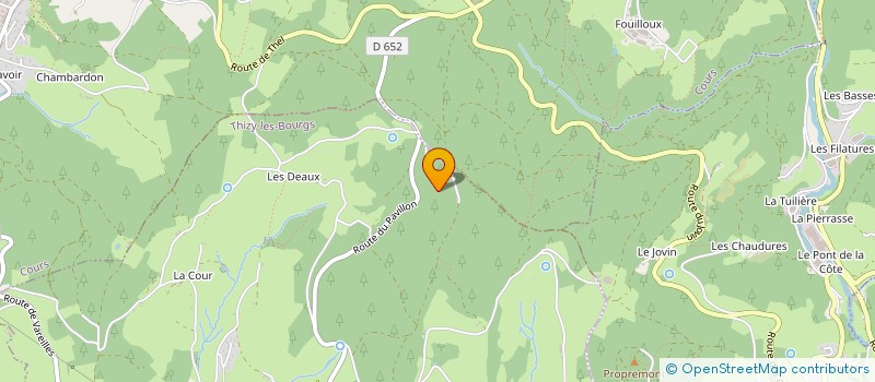 localisation de l'entreprise MONSIEUR CHRISTIAN BRUN  THIZY-LES-BOURGS