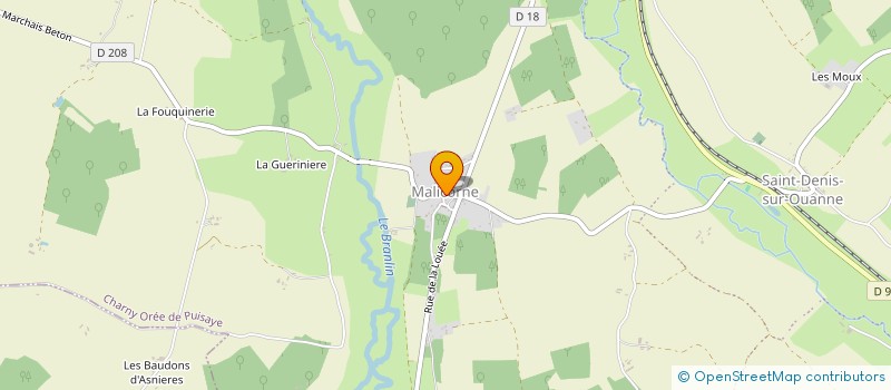 localisation de l'entreprise MONSIEUR CHRISTIAN BRUNEAU  CHARNY OREE DE PUISAYE