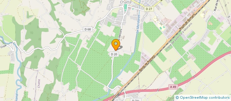 localisation de l'entreprise MONSIEUR CHRISTIAN BUISSON  CHATTE