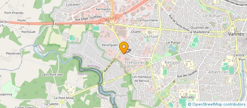 localisation de l'entreprise MONSIEUR CHRISTIAN BURBAN à VANNES