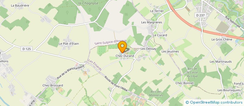 localisation de l'entreprise MONSIEUR CHRISTIAN BUREAU à LES ESSARDS