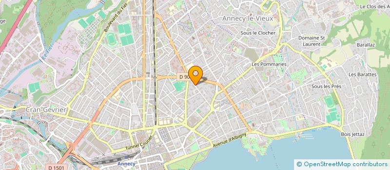 localisation de l'entreprise MONSIEUR CHRISTIAN BURGAT-CHARVILLON à ANNECY