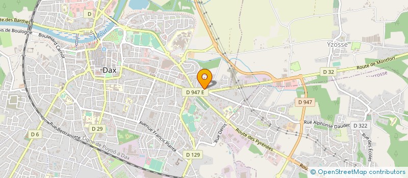 localisation de l'entreprise MONSIEUR CHRISTIAN BURGUE  DAX