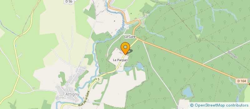 localisation de l'entreprise MONSIEUR CHRISTIAN BUSSIERE  ATTIGNY