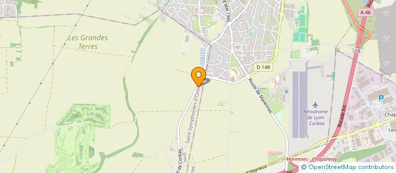 localisation de l'entreprise MONSIEUR CHRISTIAN BUTIN  SAINT-SYMPHORIEN-D'OZON