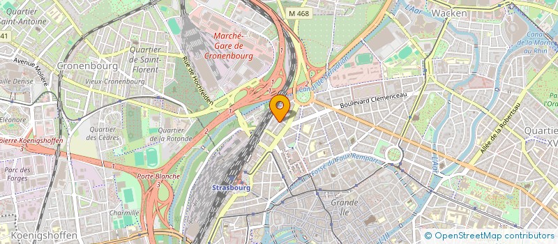 localisation de l'entreprise MONSIEUR CHRISTIAN BUTSCHA  STRASBOURG