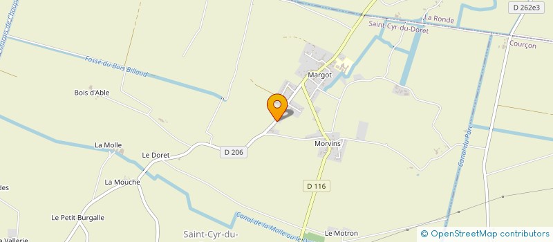 localisation de l'entreprise MONSIEUR CHRISTIAN BUTTIER  SAINT-CYR-DU-DORET