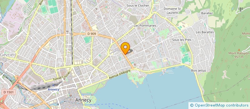 localisation de l'entreprise MONSIEUR CHRISTIAN CABANNE à ANNECY