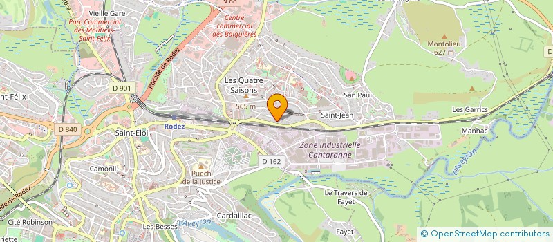 localisation de l'entreprise MONSIEUR CHRISTIAN CABANTOUS à ONET-LE-CHATEAU
