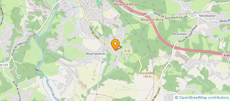 localisation de l'entreprise MONSIEUR CHRISTIAN CABOT  SAINT PIERRE D'IRUBE