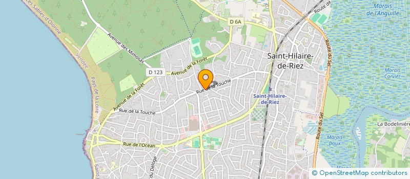 localisation de l'entreprise MONSIEUR CHRISTIAN CAILLEAUD à SAINT-HILAIRE-DE-RIEZ
