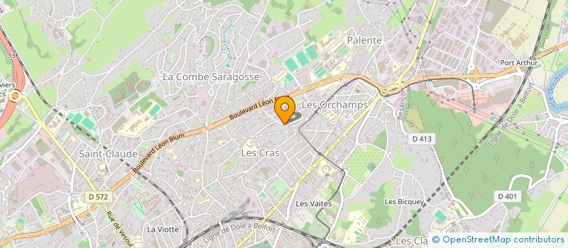 localisation de l'entreprise MONSIEUR CHRISTIAN CAILLET à BESANCON