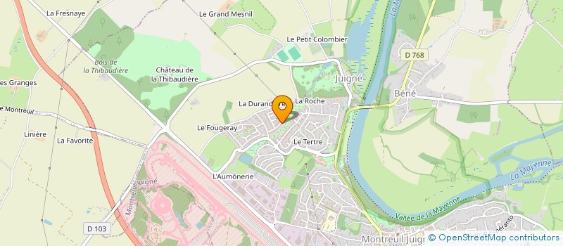 localisation de l'entreprise MONSIEUR CHRISTIAN CALADO  MONTREUIL-JUIGNE