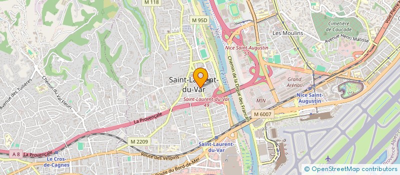 localisation de l'entreprise MONSIEUR CHRISTIAN CALBET à SAINT-LAURENT-DU-VAR