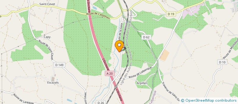 localisation de l'entreprise MONSIEUR CHRISTIAN CALMETTE  LALBENQUE