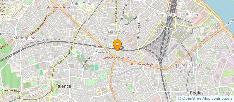 localisation de l'entreprise MONSIEUR CHRISTIAN CALVET à BORDEAUX