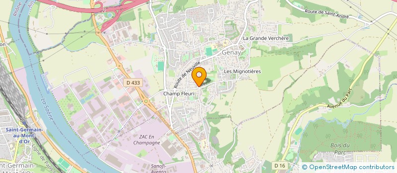 localisation de l'entreprise MONSIEUR CHRISTIAN CAMELO à GENAY