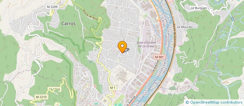 localisation de l'entreprise MONSIEUR CHRISTIAN CAMERINI  LA ROQUETTE-SUR-VAR