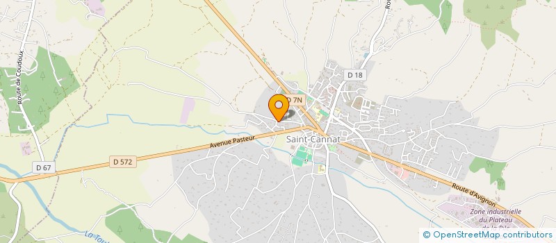 localisation de l'entreprise MONSIEUR CHRISTIAN CAMPO  SAINT-CANNAT